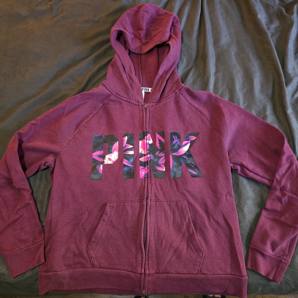 Victoria's Secret Hoodie Jacket - Burgundy